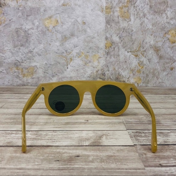 KOMONO Hippolyte Milky Bone Sunglasses NEW shield yellow gold main image 11